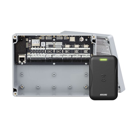 Schlage Electronics Schlage Electronic CTE ENGAGE Single Door Controller, Multi-Technology Single Gang Reader Kit Black CTEMTB15